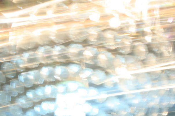 Light shining through textured glass